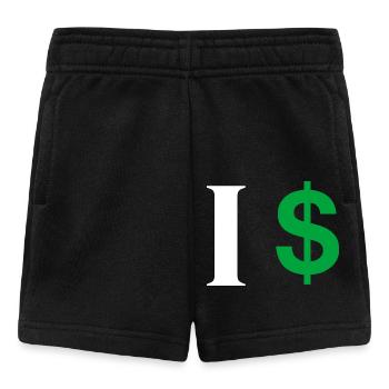 Lettre i dollar - Short Bébé - noir - Devant