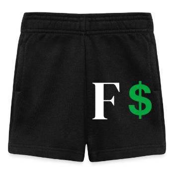 Lettre f dollar - Short Bébé - noir - Devant