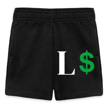 Lettre l dollar - Short Bébé - noir - Devant