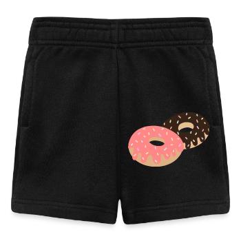 Beignets au chocolat - Short Bébé - noir - Devant