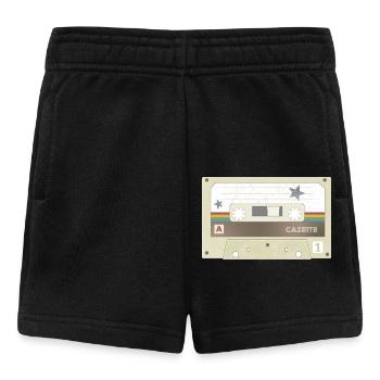 Retro Cassette MixTape - Baby Shorts - black - Front