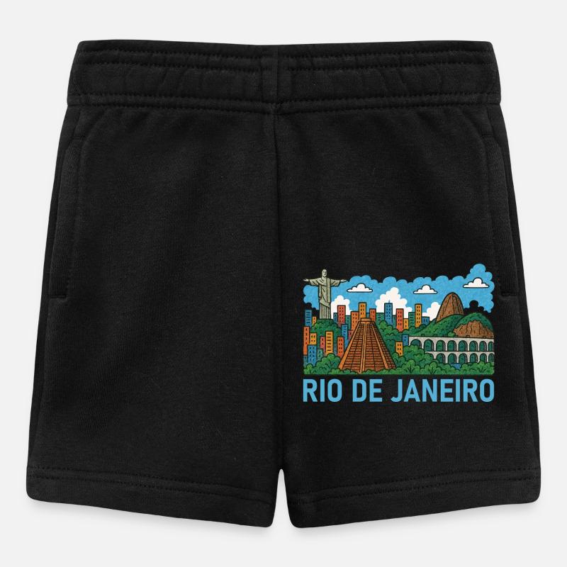 Rio de Janeiro, Brésil - Short Bébé - noir