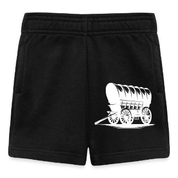 Chariot couvert de calèche - Short Bébé - noir - Devant