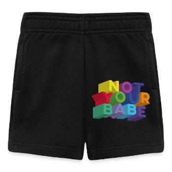 NOT YOUR BABE - Short Bébé - noir - Devant