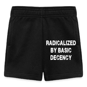 Radikalisiert durch grundlegenden Anstand - Baby Shorts - Schwarz - Vorne