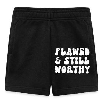 Message inspirant imparfait et toujours valable - Short Bébé - noir - Devant