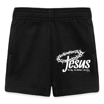 Jesus - Way Truth Living - John 14:6_01 - Baby Shorts - black - Front