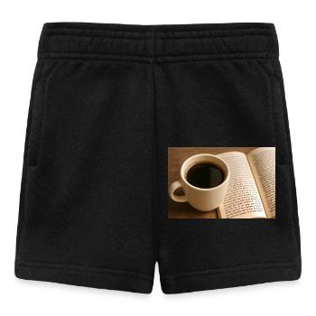 Livre et café - Short Bébé - noir - Devant
