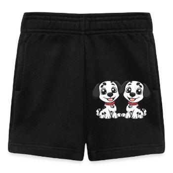Bande dessinée de chien dalmatien - Short Bébé - noir - Devant