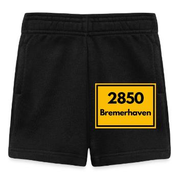 Panneau de lieu - puis ancien code postal 2850 BREMERHAVEN - Short Bébé - noir - Devant