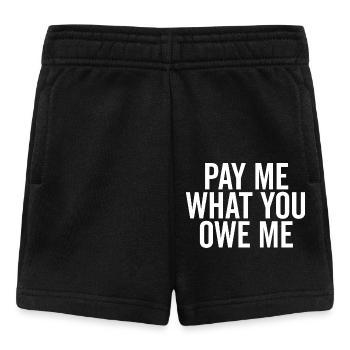 Payez-moi ce que vous me devez - Short Bébé - noir - Devant