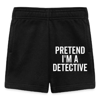Pretend I’m a Detective - Baby Shorts - black - Front