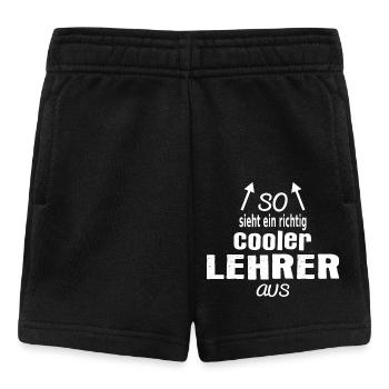 Richtig cooler Lehrer - Baby Shorts - Schwarz - Vorne