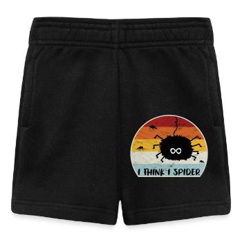 Je pense que je Spider Retro - Short Bébé - noir - Devant