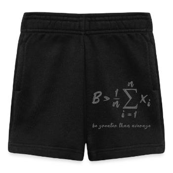 Be Greater Than Average Geek Mathe Formel Geschenk - Baby Shorts - Schwarz - Vorne