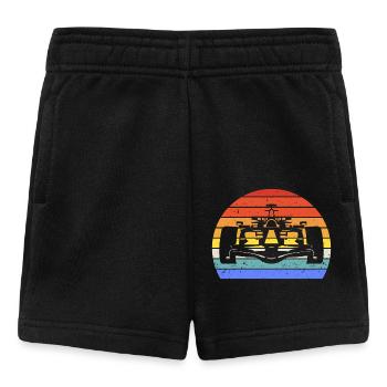 Vintage Retro Formula Car Racing Car IV - Short Bébé - noir - Devant