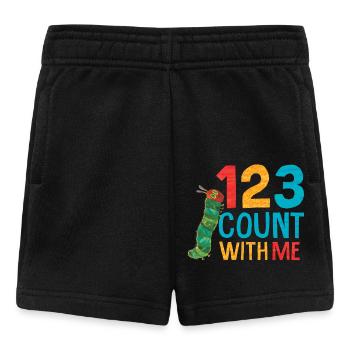La Chenille Qui Fait Des Trous Compter - Short Bébé - noir - Devant