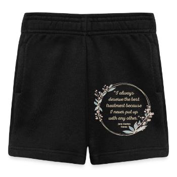 Emma Von Jane Austen Zitat II - Süßer Stil - Baby Shorts - Schwarz - Vorne