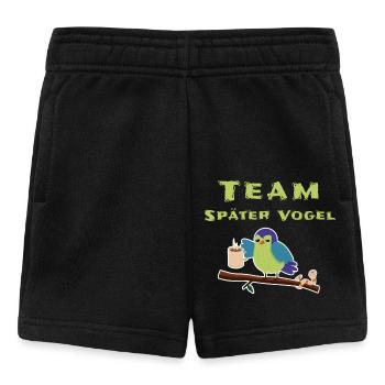 Morgenmuffel Schlafshirt - Baby Shorts - Schwarz - Vorne