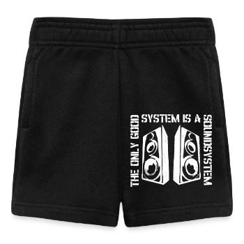 Le seul bon système est un système de sonorisation - Short Bébé - noir - Devant
