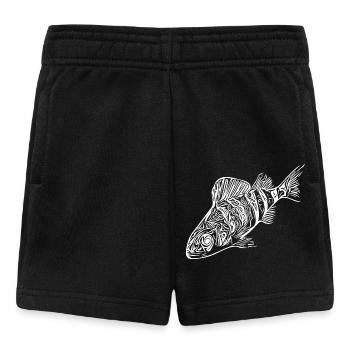 Conception de poisson perche pour les pêcheurs de carnassiers - Short Bébé - noir - Devant