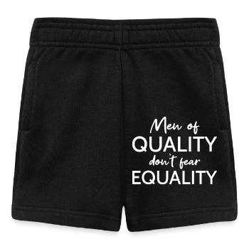 Les hommes de qualité ne craignent pas l’égalité III - Short Bébé - noir - Devant