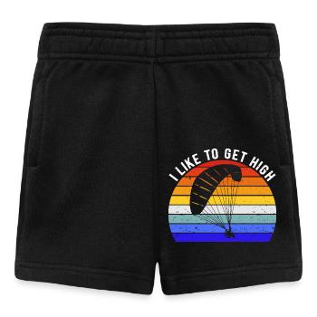 Paragliding Lover - I Like To Get High I - Baby Shorts - black - Front
