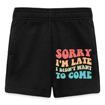 Désolé je suis en retard je ne voulais pas venir III - Short Bébé - noir - Devant