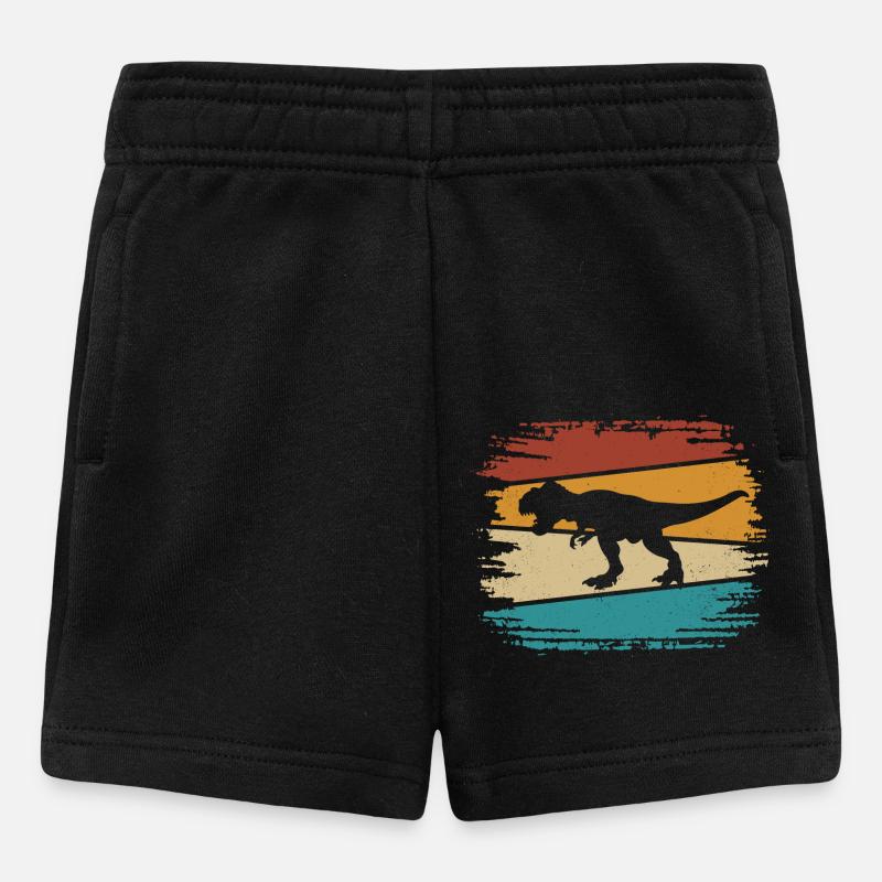 T Rex - Baby Shorts - Schwarz