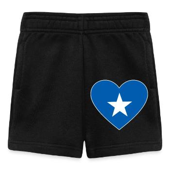 Somalia Flagge Herz - Baby Shorts - Schwarz - Vorne