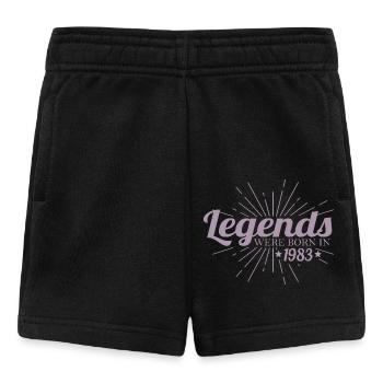 Legends were born in 1983 - Baby Shorts - black - Front