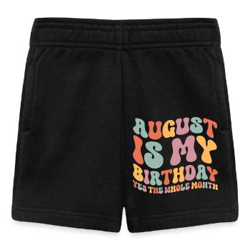August Birthday - Baby Shorts - black - Front