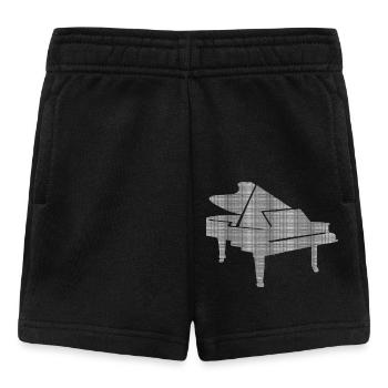 DNA Piano - Passion pour la musique classique - Short Bébé - noir - Devant