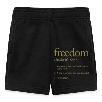 Freedom Definitely Speaking Action Thinking - Baby Shorts - black - Front