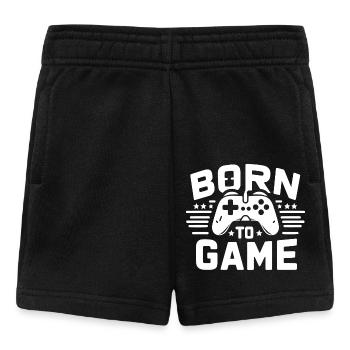 Né pour le jeu - Short Bébé - noir - Devant