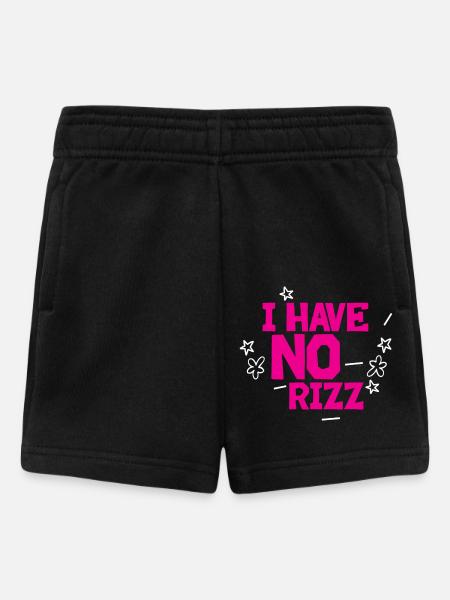 I Have No Rizz - Baby Shorts - Schwarz