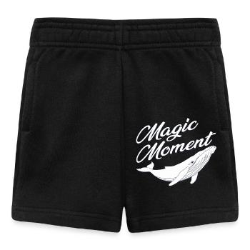 Whale - Nature Protection - Magic - Baby Shorts - black - Front