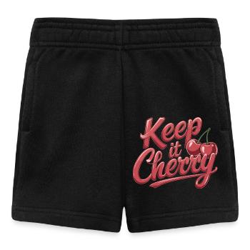 Keep It Cherry Cherries for a Cherry Fan - Baby Shorts - black - Front
