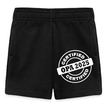 Opa 2025 - Baby Shorts - Schwarz - Vorne