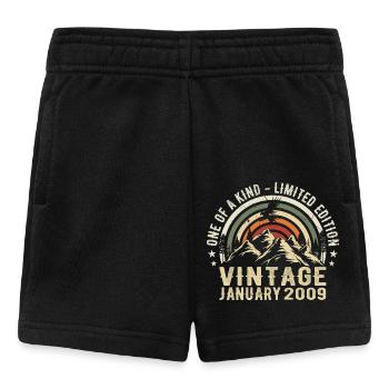 Januar 2009 Geburtstagsgeschenk - Original 16 Jahre - Baby Shorts - Schwarz - Vorne