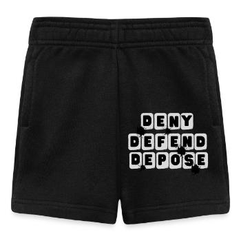 VERWEIGERN VERTEIDIGEN ABSETZEN - Baby Shorts - Schwarz - Vorne
