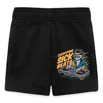 Kranke Beats fallen lassen - Baby Shorts - Schwarz - Vorne
