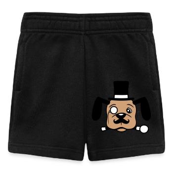 Chien M. Sir Cylindre Chapeau Monocle Lunettes Empire - Short Bébé - noir - Devant