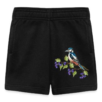 Oiseau coloré - Short Bébé - noir - Devant