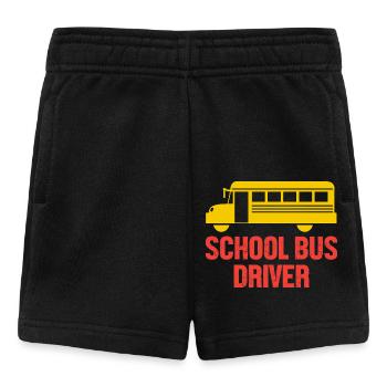 School Bus Driver School Bus - Baby Shorts - black - Front