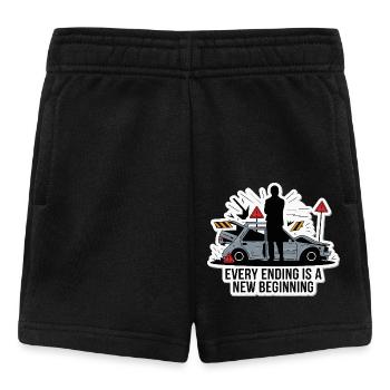 CHAQUE FIN EST UN NOUVEAU DÉPART - Short Bébé - noir - Devant