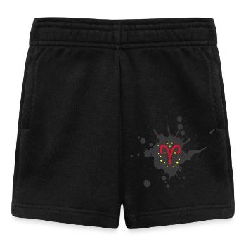 Sternzeichen Widder - Baby Shorts - Schwarz - Vorne