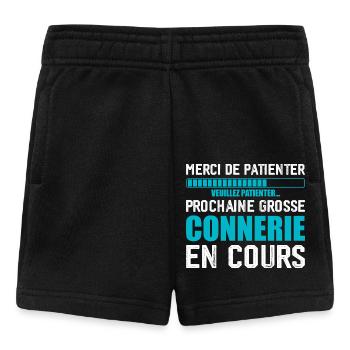 Prochaine connerie rigolo - Short Bébé - noir - Devant