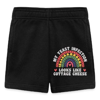 Meine Hefeinfektion, lustig, fies, erwachsener Humor - Baby Shorts - Schwarz - Vorne