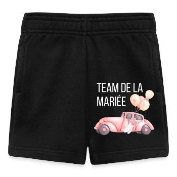Bride's Team - Wedding Car - Baby Shorts - black - Front